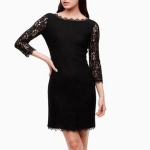 Babaton black lace dress